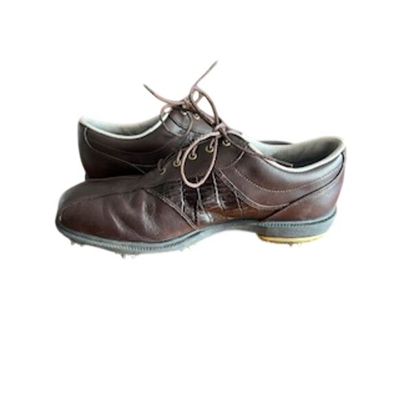 FootJoy “DryJoys” Men\'s sz 10M 53622 In Leather and Alligator Print Golf Shoes main image 10